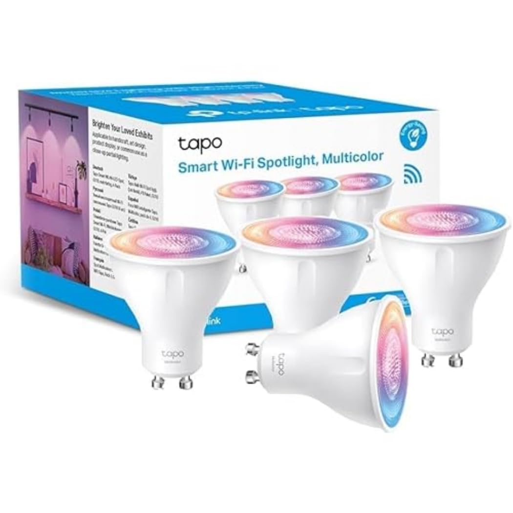 Tapo Smart WLAN Light Bulb GU10 L630, 4 Pieces, Energy Saving, 3.5 W Equivale...
