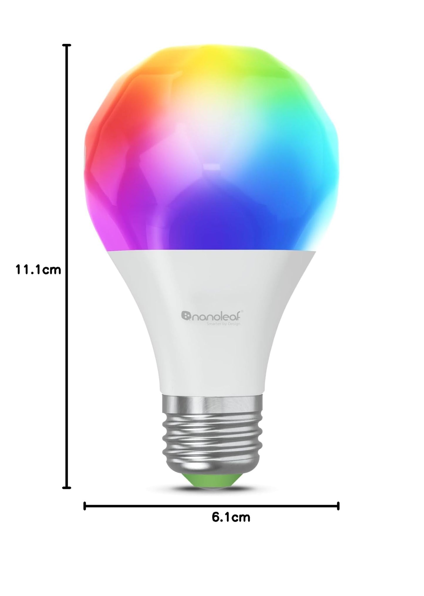 Nanoleaf Matter Essentials E27 LED Bulb, RGBW Dimmable Smart Bulb - Matter ov...