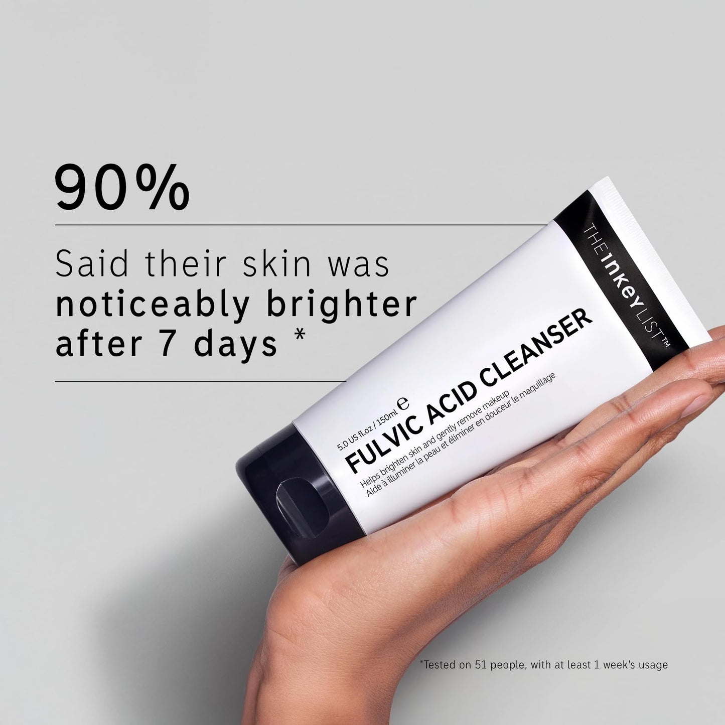 The Inkey List Fulvic Acid Cleanser 150ml, Removes Makeup, For a Healthy Look...