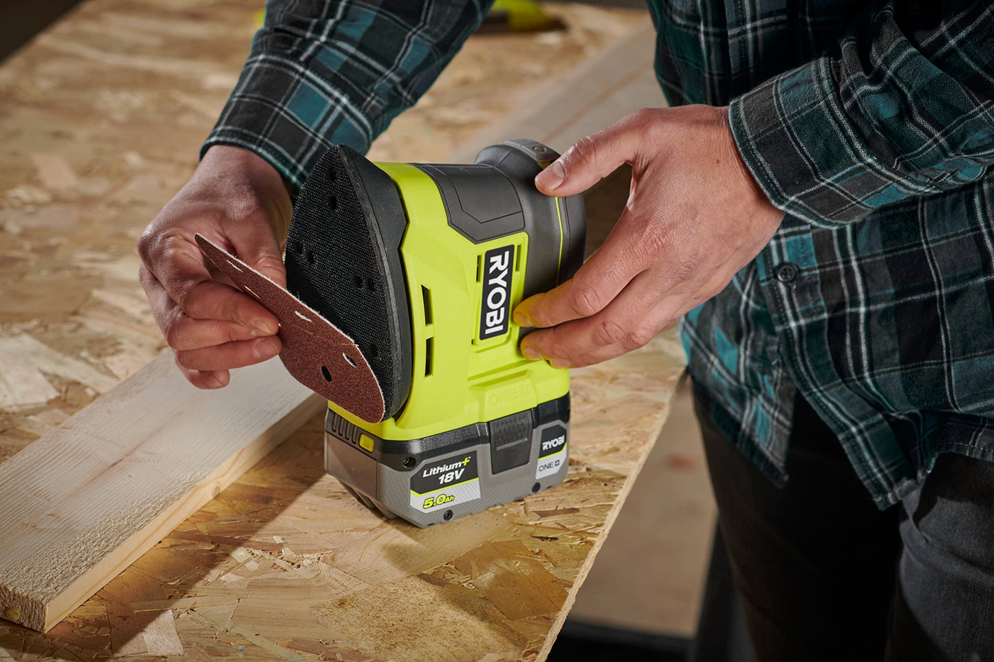 Ryobi R18PS-0 18V ONE+ Cordless Corner Palm Sander (Body Only)