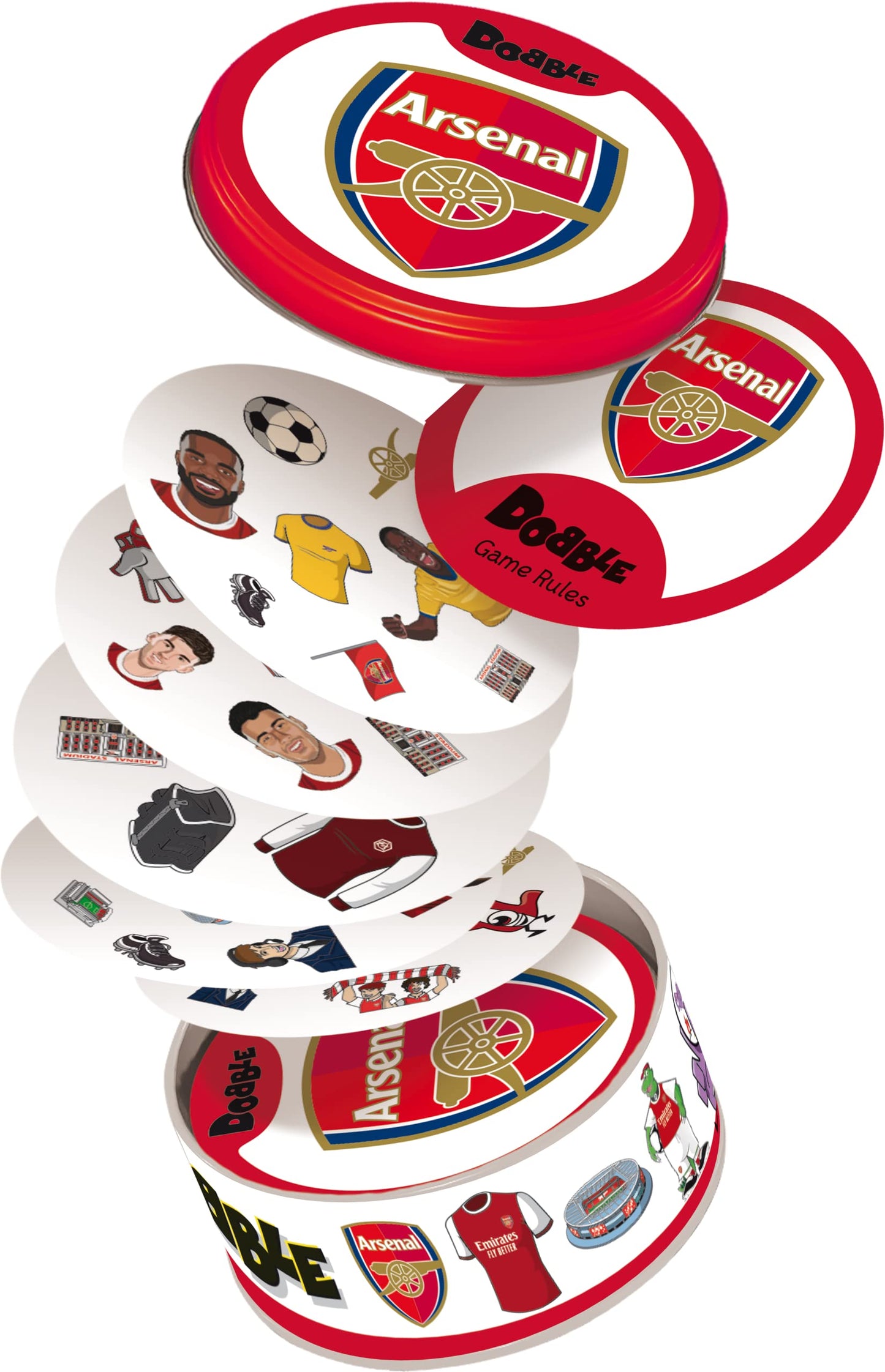 Asmodee | Dobble Arsenal | Card Game | Ages 6+ | 2-8 Players | 15 Minutes Pla...