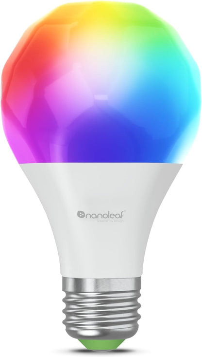 Nanoleaf Matter Essentials E27 LED Bulb, RGBW Dimmable Smart Bulb - Matter ov...