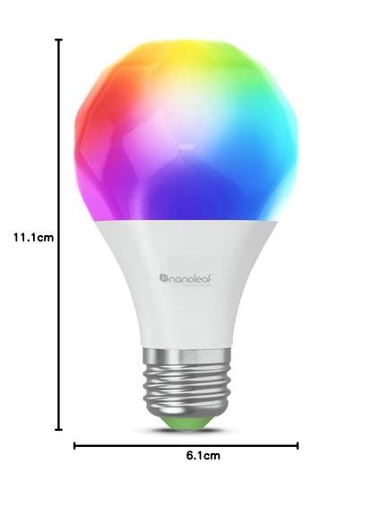 Nanoleaf Matter Essentials E27 LED Bulb, RGBW Dimmable Smart Bulb - Matter ov...