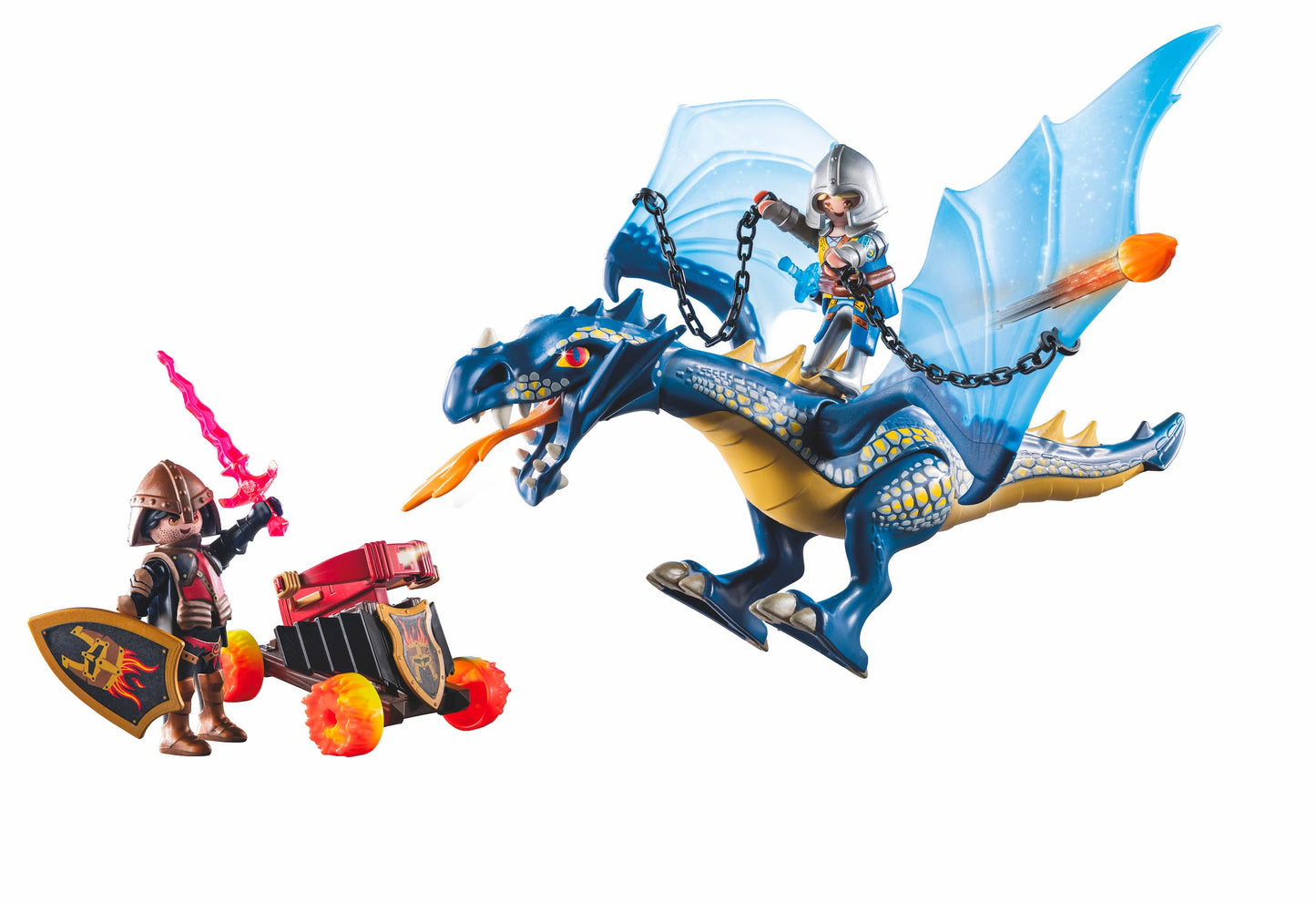 Playmobil 71644 Knights of Novelmore: Dragon Combat, medieval castle and knig...