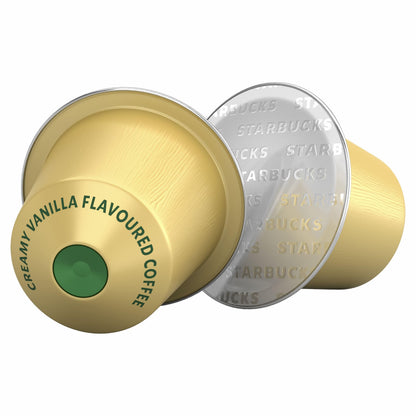 STARBUCKS Creamy Vanilla Flavoured Coffee by Nespresso, Blonde Roast, Coffee ...