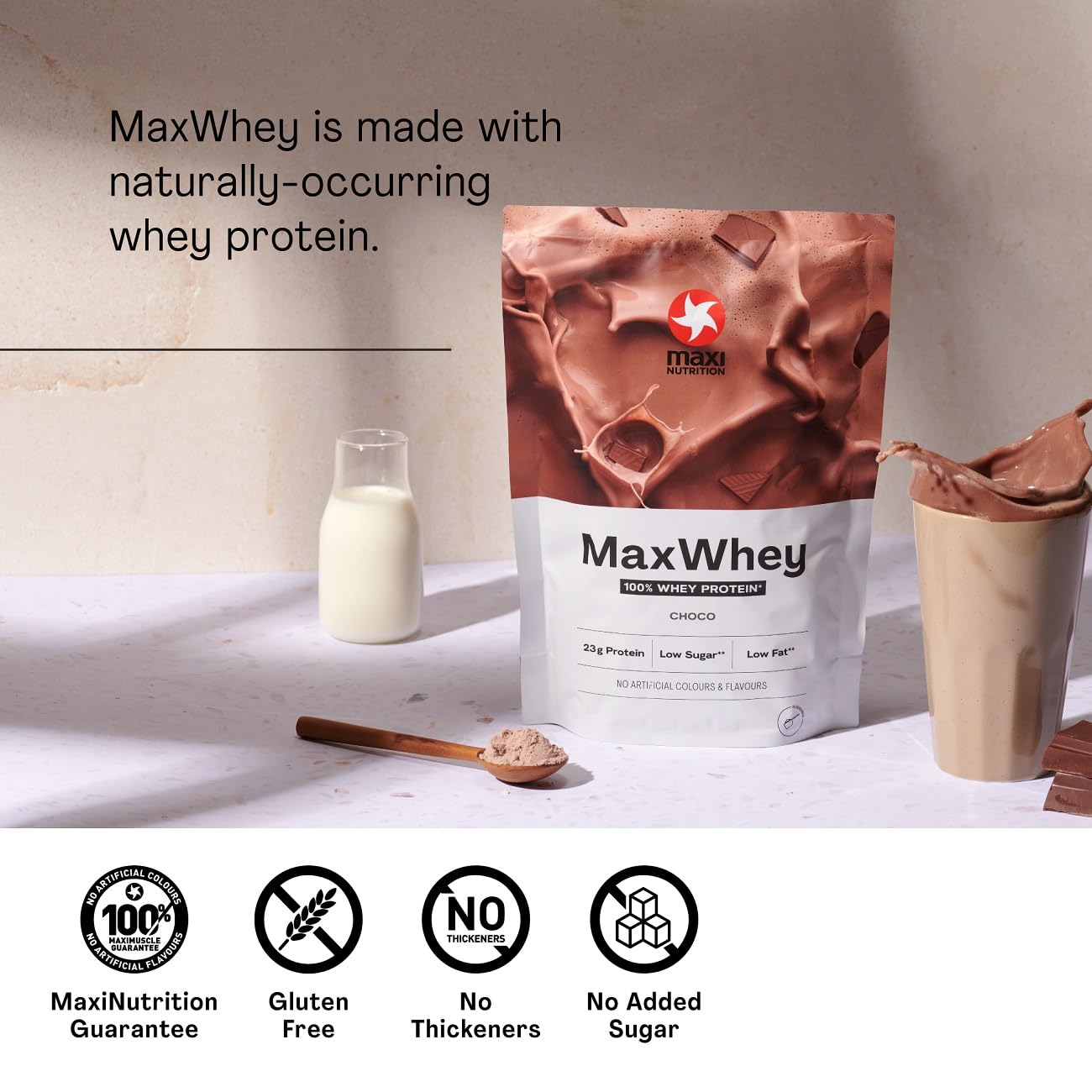 MaxiNutrition - MaxWhey - Whey Protein Powder Chocolate - Low-Fat - Low Sugar...