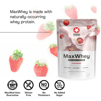 MaxiNutrition - MaxWhey - Whey Protein Powder Strawberry - Low-Fat - Low Suga...