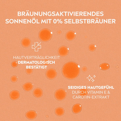 NIVEA SUN Tropical Bronze Oil Spray SPF 6 (200 ml), Sun Protection for Long-L...