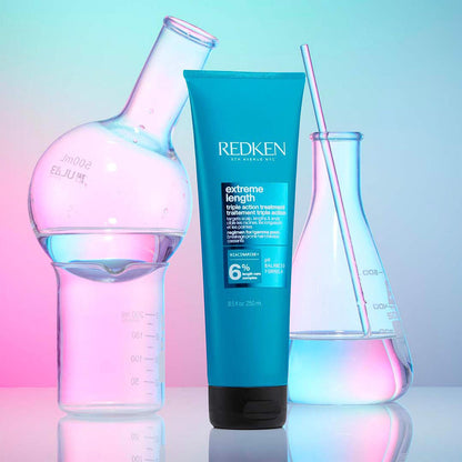 REDKEN Hair Treatment Mask, Biotin & Castor Seed Oil, For Longer, Stronger Ha...