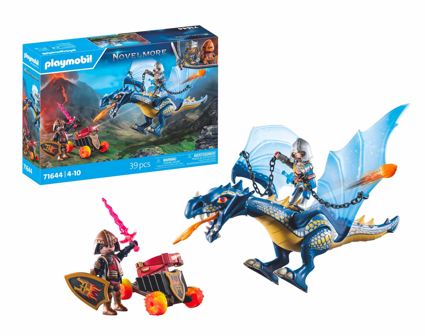 Playmobil 71644 Knights of Novelmore: Dragon Combat, medieval castle and knig...