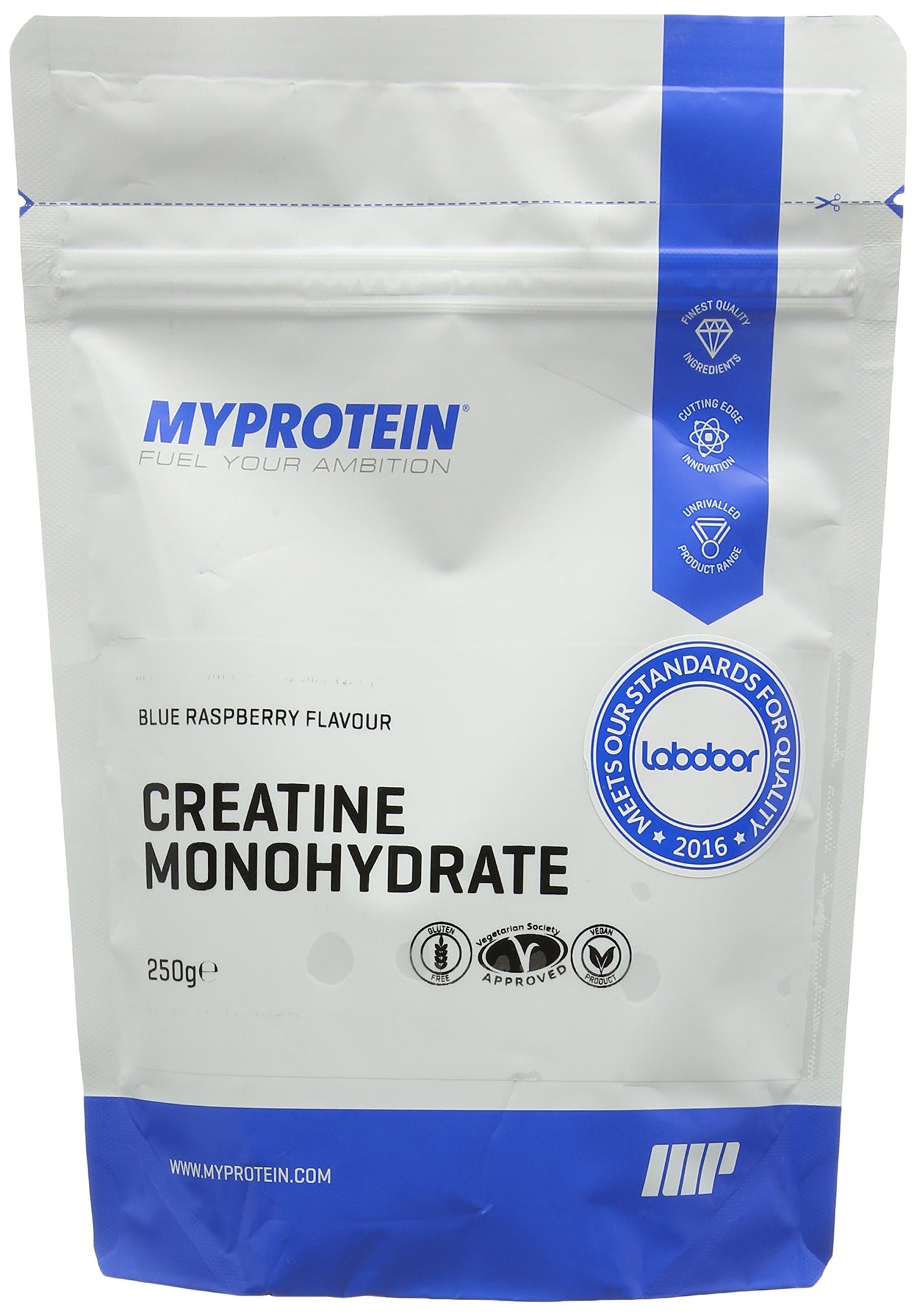 MY PROTEIN Creatine Monohydrate Creatine, 250 g, Blue Raspberry