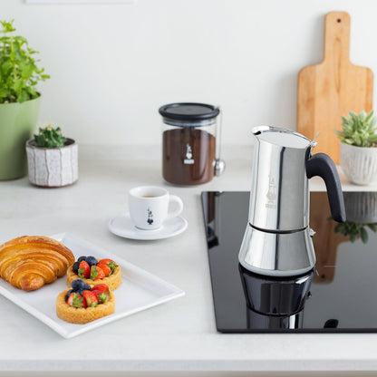 Bialetti New Venus Italian Coffee Maker 10 cup (Induction), Stainless Steel, ...