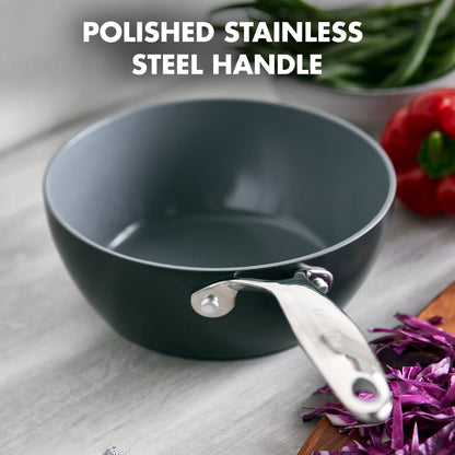 GreenPan Valencia Pro Hard Anodised Healthy Ceramic Non-Stick 20 cm / 2 Litre...