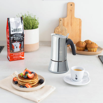 Bialetti New Venus Italian Coffee Maker 10 cup (Induction), Stainless Steel, ...