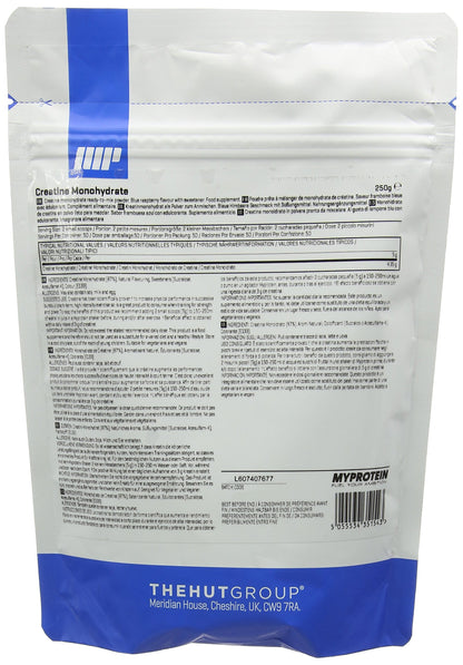 MY PROTEIN Creatine Monohydrate Creatine, 250 g, Blue Raspberry