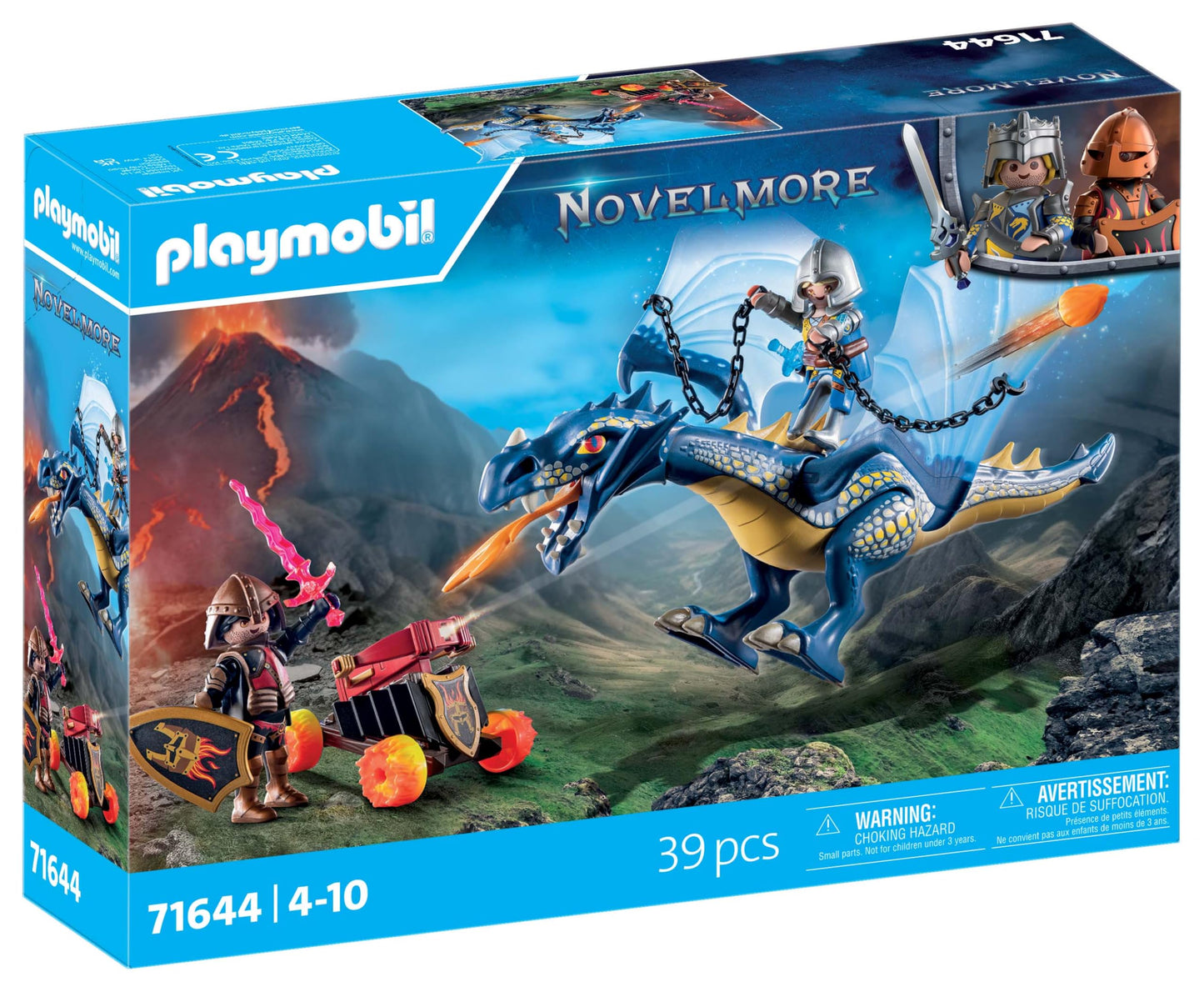 Playmobil 71644 Knights of Novelmore: Dragon Combat, medieval castle and knig...